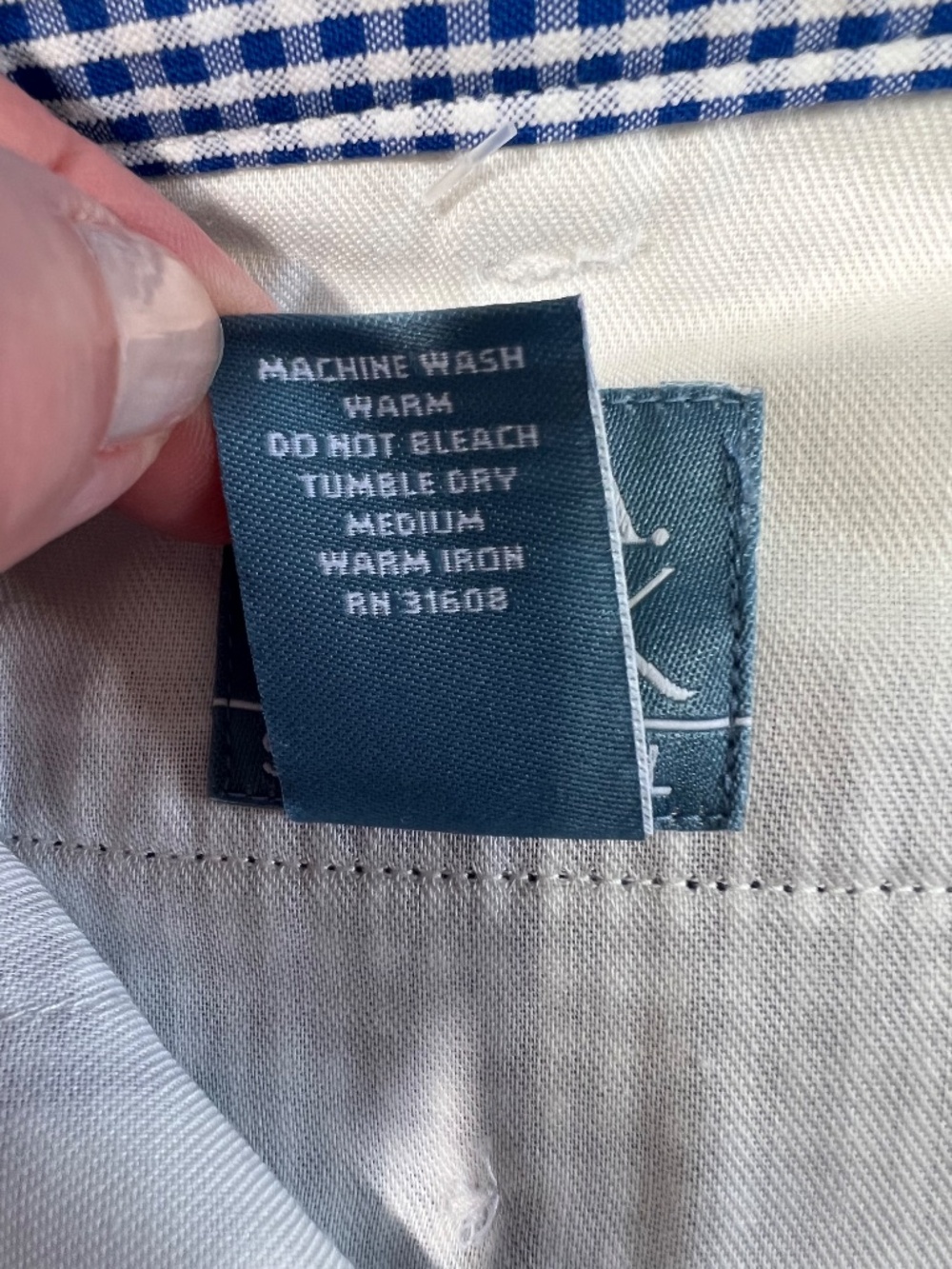 Jos. A. Bank Mens Shorts 33 Stays Cool Pleated Gingham Seersucker Blue Check NWT - Picture 7 of 11